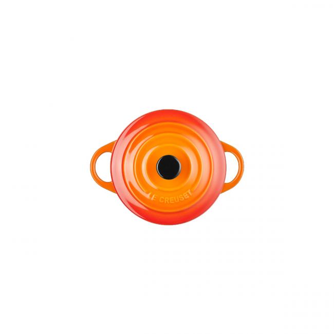 Le Creuset Mini Coccotte Rotonda 10 cm Arancio - 4