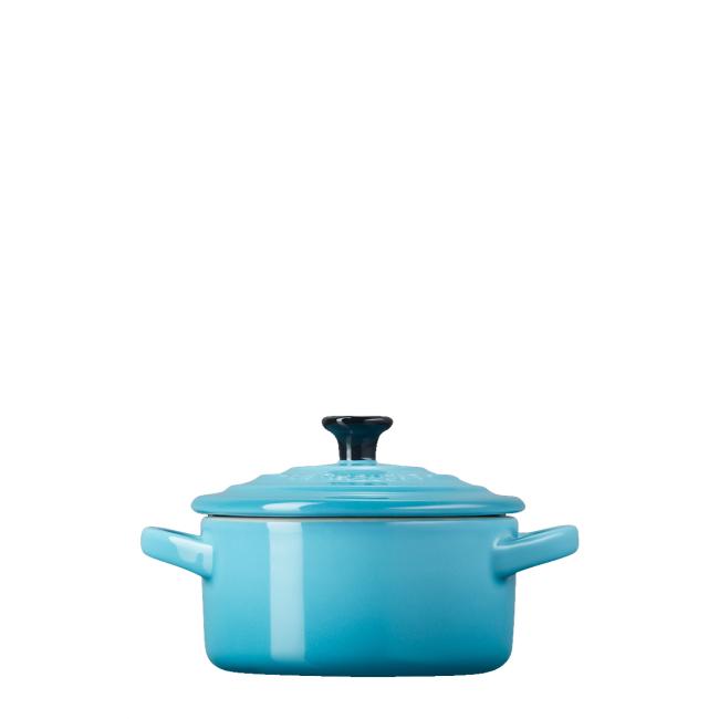 Le Creuset Mini Coccotte Rotonda 10 cm Blu Caribe - 3