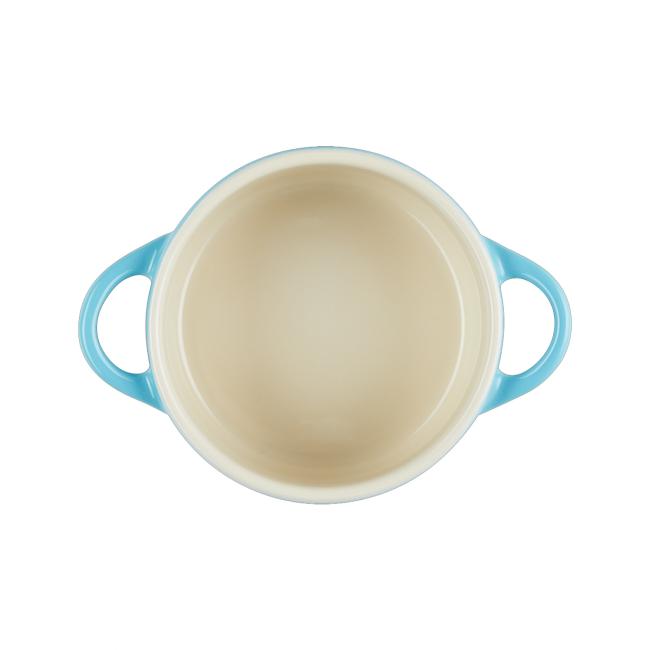 Le Creuset Mini Coccotte Rotonda 10 cm Blu Caribe - 5
