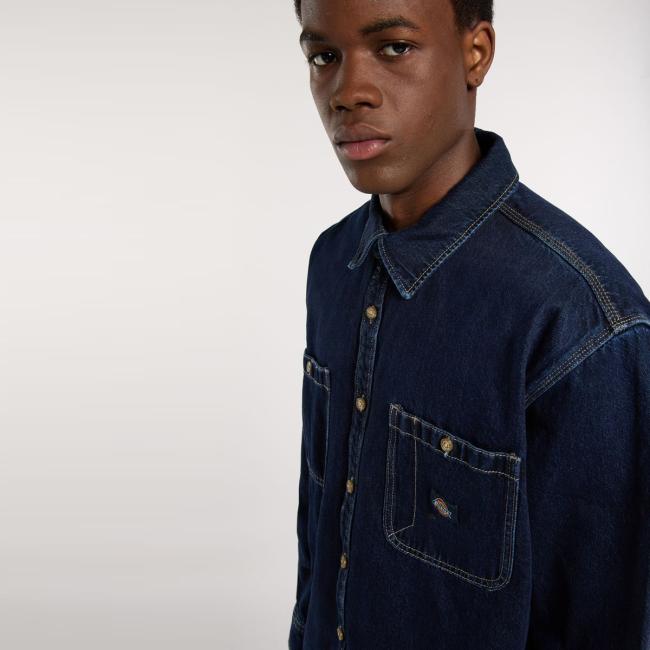 Dickies Camicia in jeans Mechanic Dark Indigo - 6
