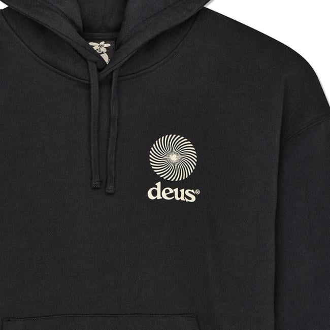 Deus Ex Machina Felpa Fleece Strata Hoodie Black - 3