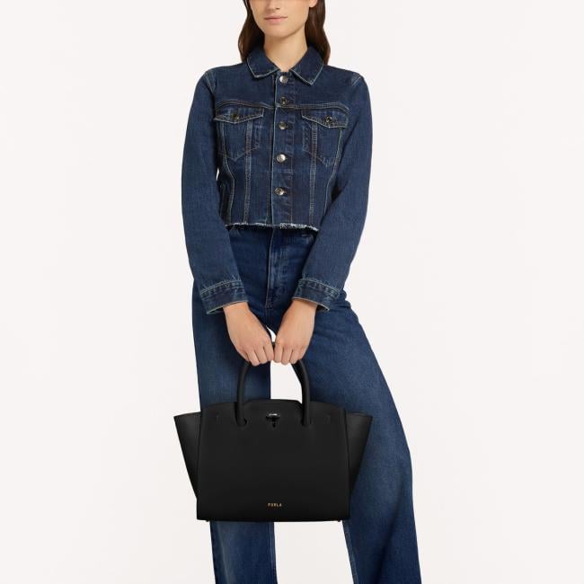 Furla Borsa a mano Genesi M Nero - 6
