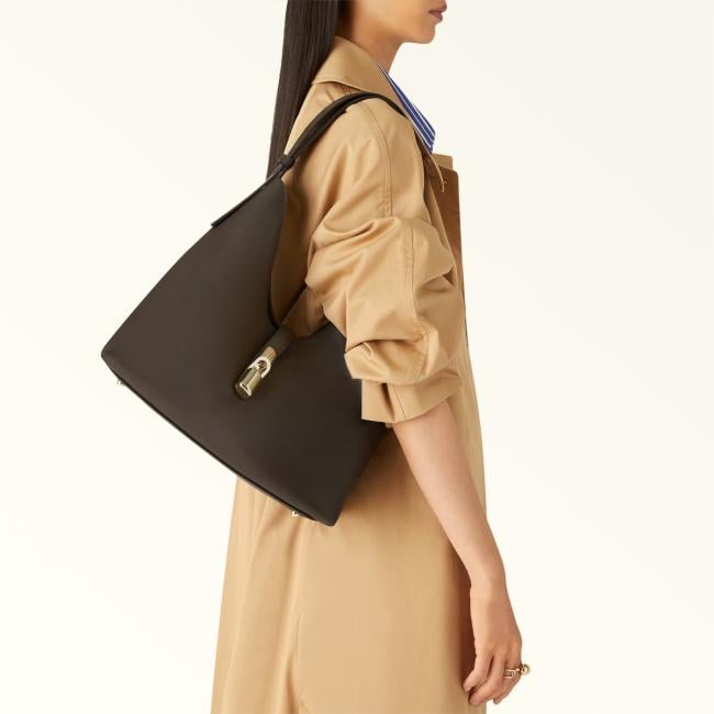 Furla Borsa a spalla Goccia M Cioccolato - 7