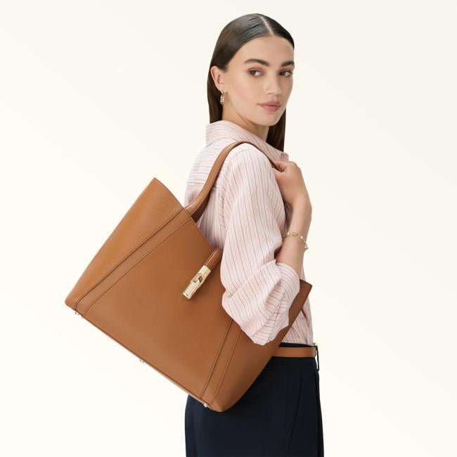 Furla Borsa a spalla Goccia L Brandy - 6