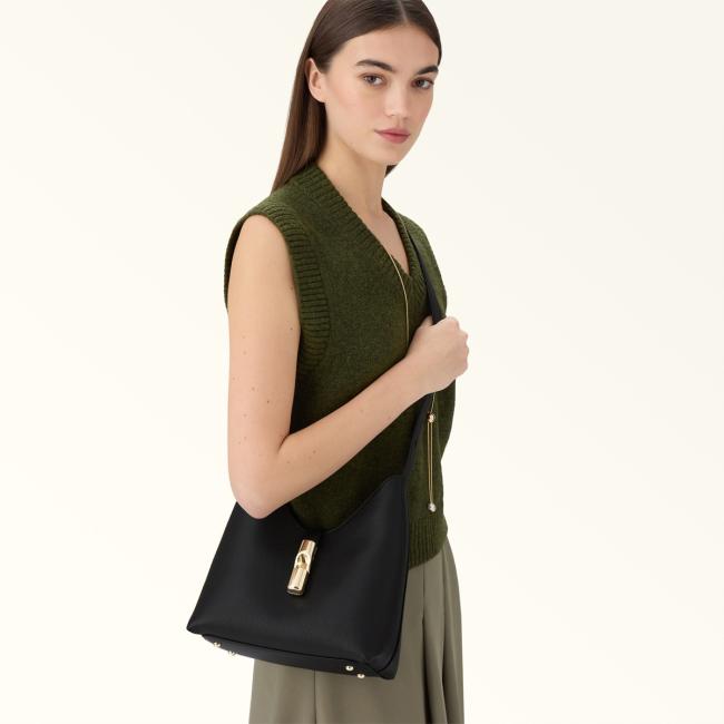 Furla Borsa a spalla Goccia S Nero - 7