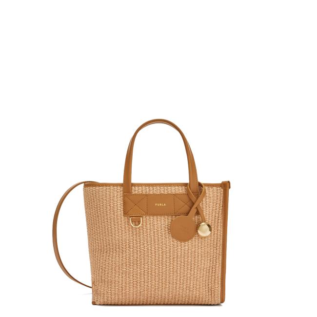 Furla Borsa a mano Divide It S Toni Naturale Tabacco - 1