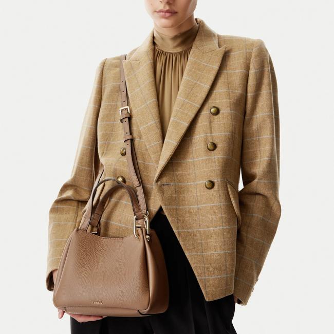 Furla Borsa a mano Nuvola Mini Tote Toffee - 2