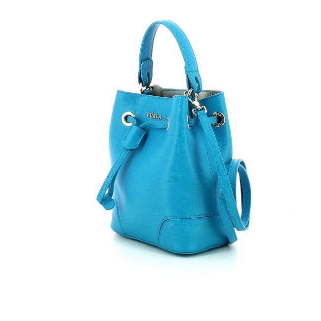 Furla Stacy Drawstring Bucket Bag - Magenta in Blue