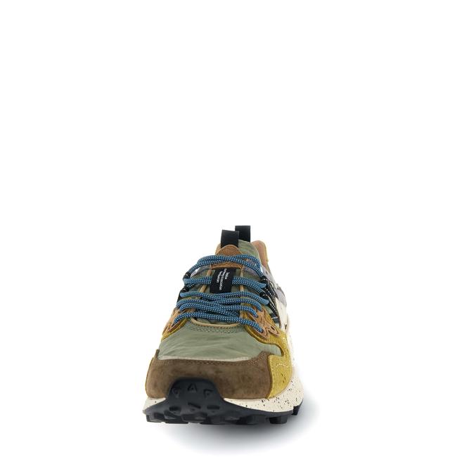 Flower Mountain Sneakers Uomo Yamano 3 Suede/Nylon Brown Military Cognac - 4