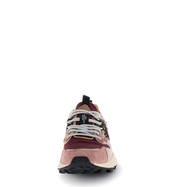 Flower Mountain Sneakers Donna Yamano 3 Suede/Woolen Knitting Purple Pink Brown - 4