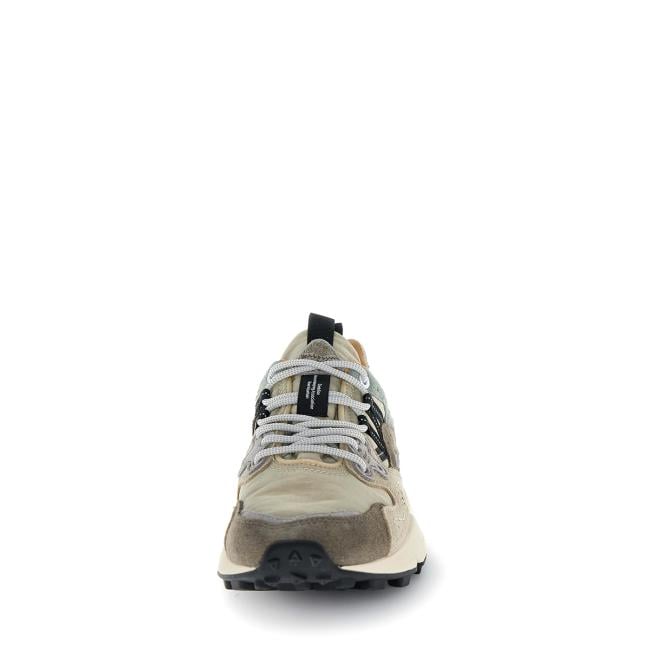 Flower Mountain Sneakers Uomo Yamano 3 Cow Velour Sand Beige Taupe - 4