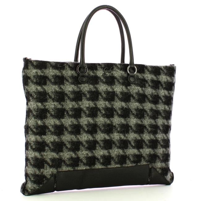 Gabs Borsa Aretha L Tessuto Nappa Nero Grigio - 2