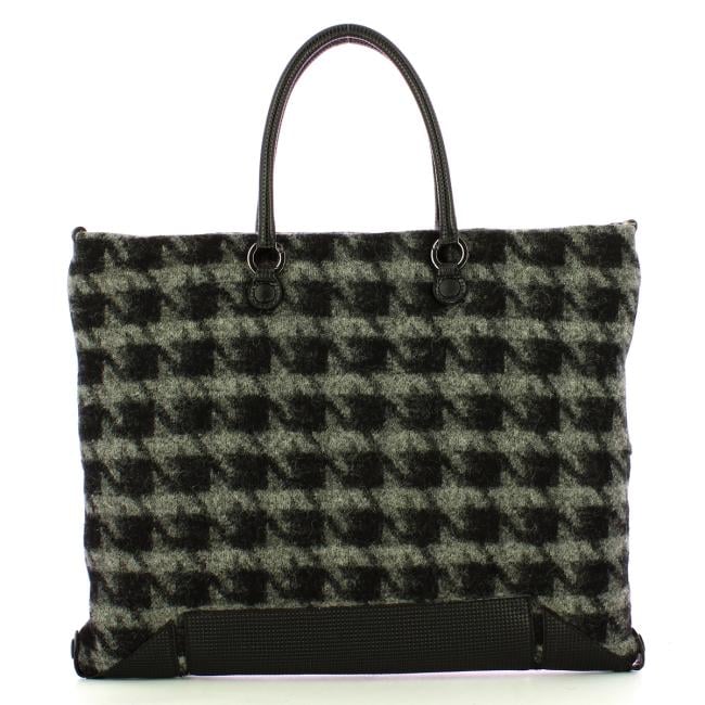 Gabs Borsa Aretha L Tessuto Nappa Nero Grigio - 3