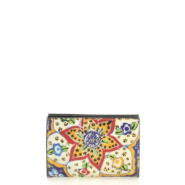 Gabs Portafoglio Gmoney14 Trip Bull Black Ceramica Fiori - 1