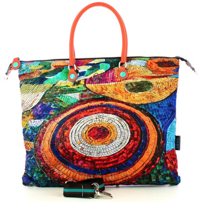 Gabs Borsa G3 L Vela stampata in tessuto Mosaico - 4