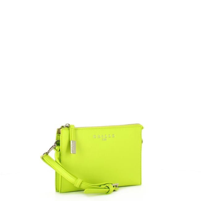 Gaëlle Pochette in similpelle liscia Verde Cedro - 2