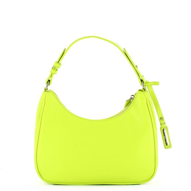 Gaëlle Hob Bag in similpelle liscia Verde Cedro - 3
