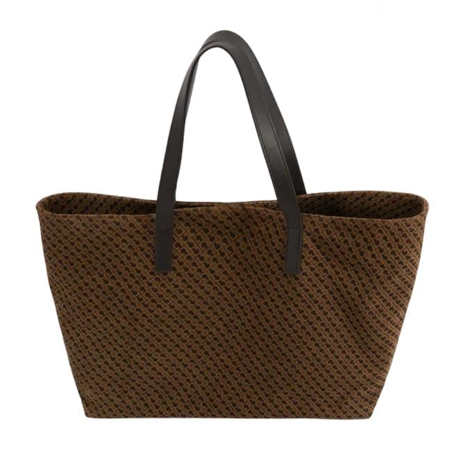 Gherardini Shopper grande in camoscio monogram Toffee - GHB0313 TOFFEE - 2