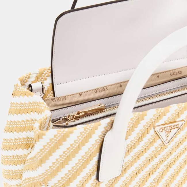 Guess Borsa a mano Simona Natural White - 5
