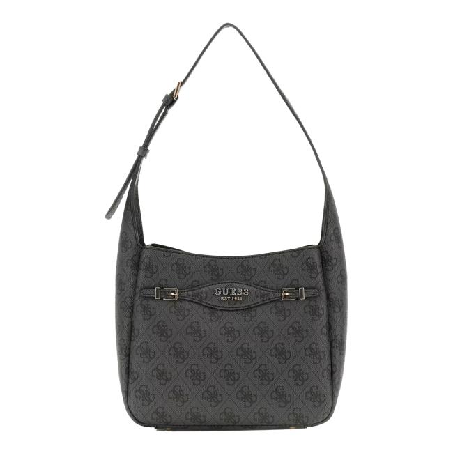 Guess Hobo Bag Mini Katya Coal Logo - 1