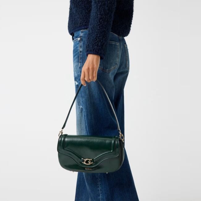 Guess Borsa a spalla Dea vernice Forest - 5