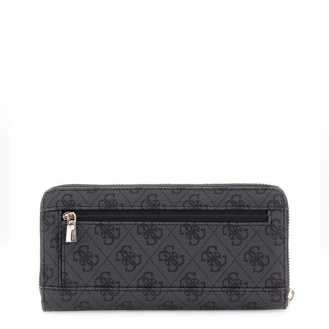 Guess Portafoglio Brenton Zip Around Coal Logo - 2