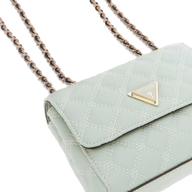 Guess Mini Borsa a tracolla Giully trapuntata Light Sage - 3