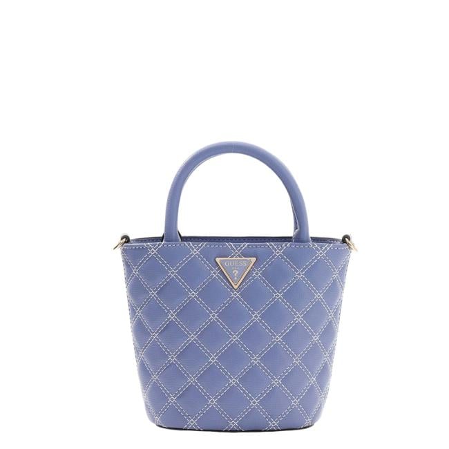 Guess Mini Borsa a secchiello Giully Grey Blue - 1