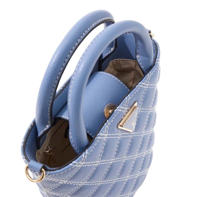 Guess Mini Borsa a secchiello Giully Grey Blue - 4