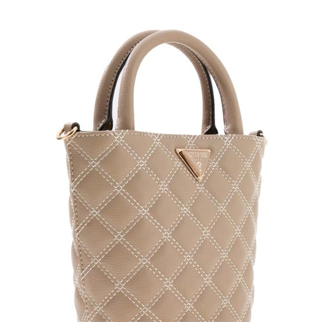 Guess Mini Borsa a secchiello Giully Pale Mocha - 4