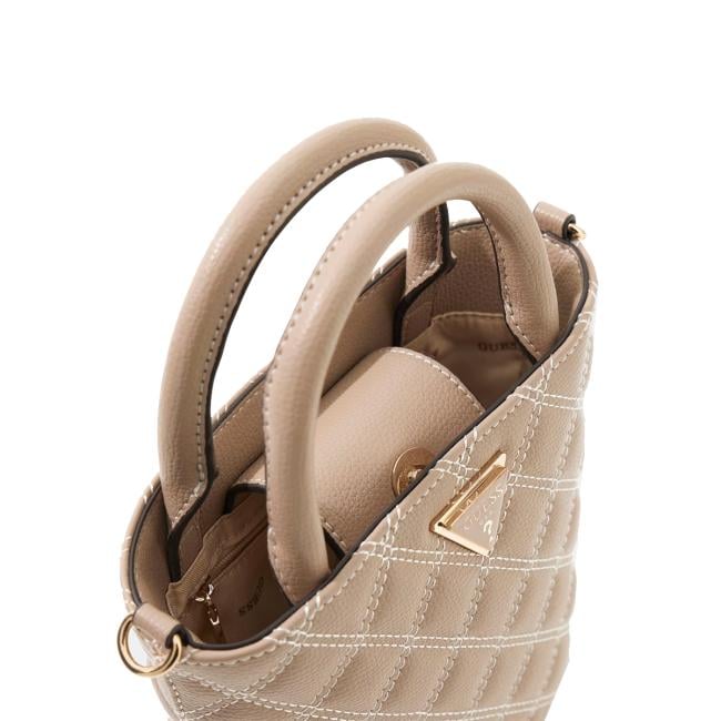 Guess Mini Borsa a secchiello Giully Pale Mocha - 5
