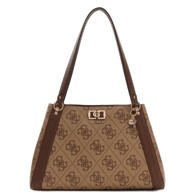 Guess Shopper Karnilla Latte Logo Brown - 1