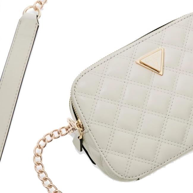 Guess Camera Bag Giully II trapuntata Off White - 3