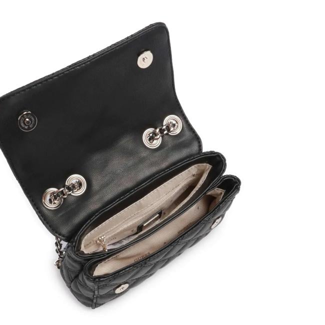 Guess Mini Borsa a tracolla Giully trapuntata Black - 4