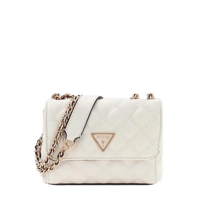 Guess Mini Borsa a tracolla Giully trapuntata Off White - 1