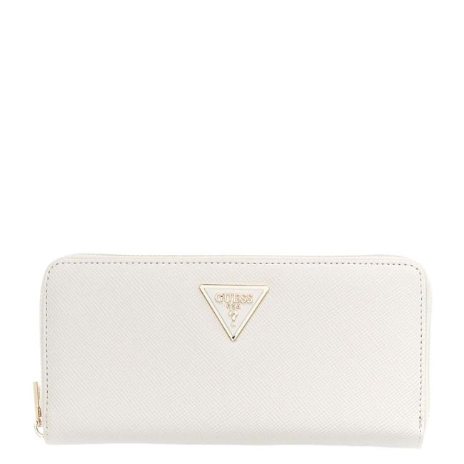 Guess Portafoglio Laurel II Zip Around Bone - 1