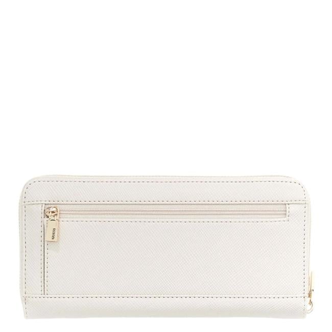 Guess Portafoglio Laurel II Zip Around Bone - 2