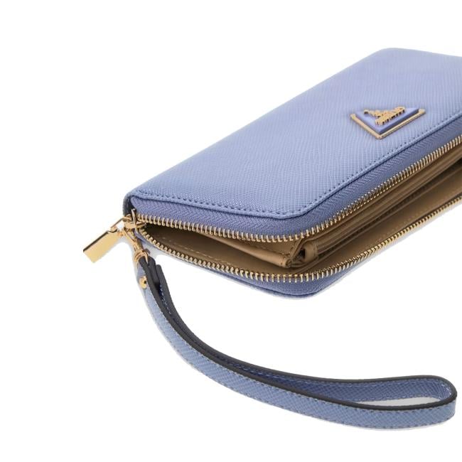 Guess Portafoglio Laurel II Zip Around Grey Blue - 3