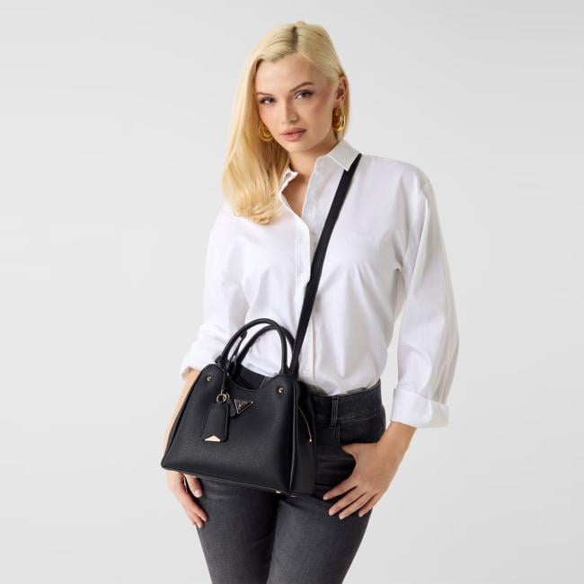 Guess Borsa a mano Small Meridian II Black - 7