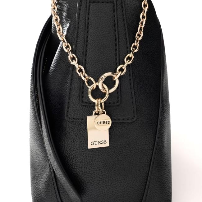 Guess Borsa a spalla Devon Large Black - 5
