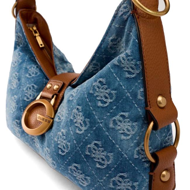Guess Borsa a spalla Camden Denim Logo - 5
