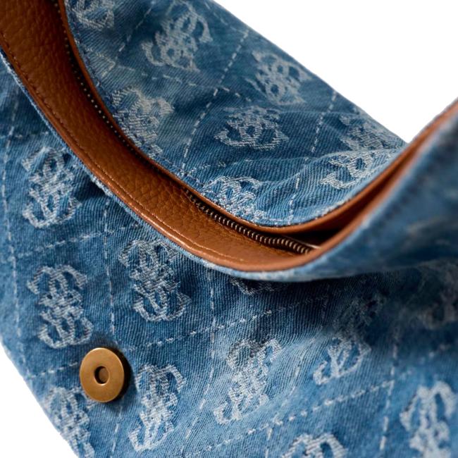 Guess Borsa a spalla Camden Denim Logo - 6