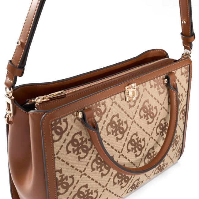 Guess Borsa a mano Audrey Latte Logo - 7