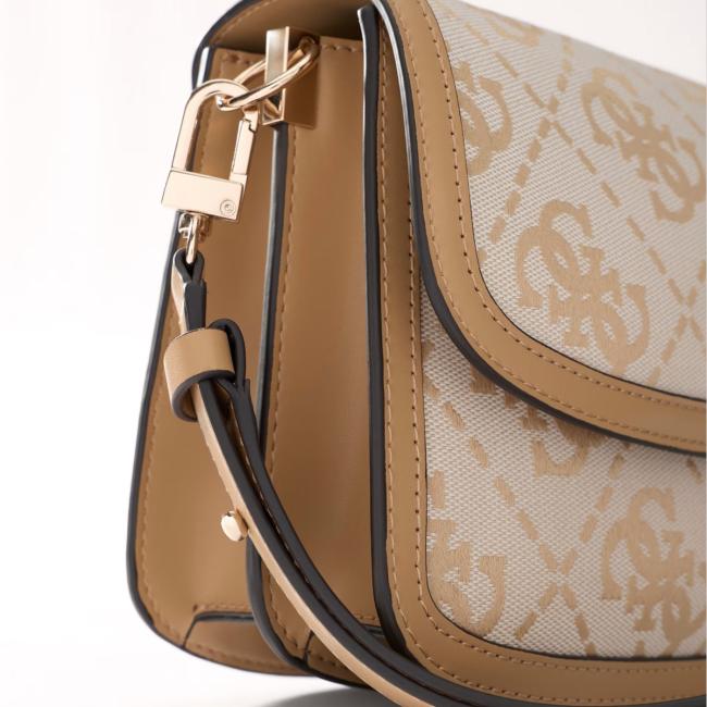 Guess Borsa a mano Audrey Beige Logo - 7