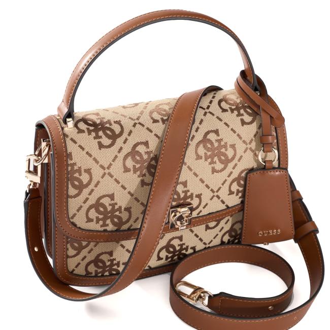 Guess Borsa a mano Audrey Latte Logo - 5