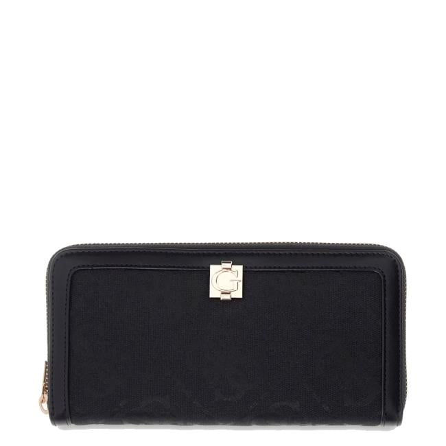 Guess Portafoglio Audrey Zip Around Black Logo - 1