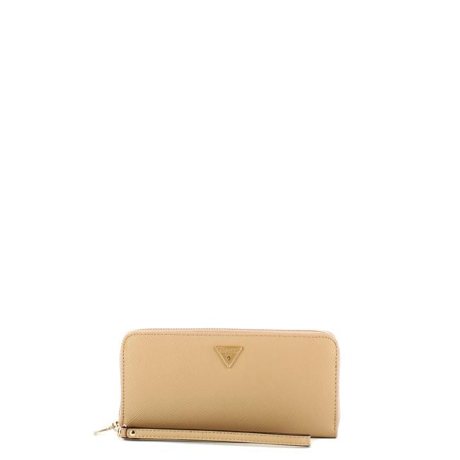 Guess Portafoglio Gilda Large Zip Around Beige - 1
