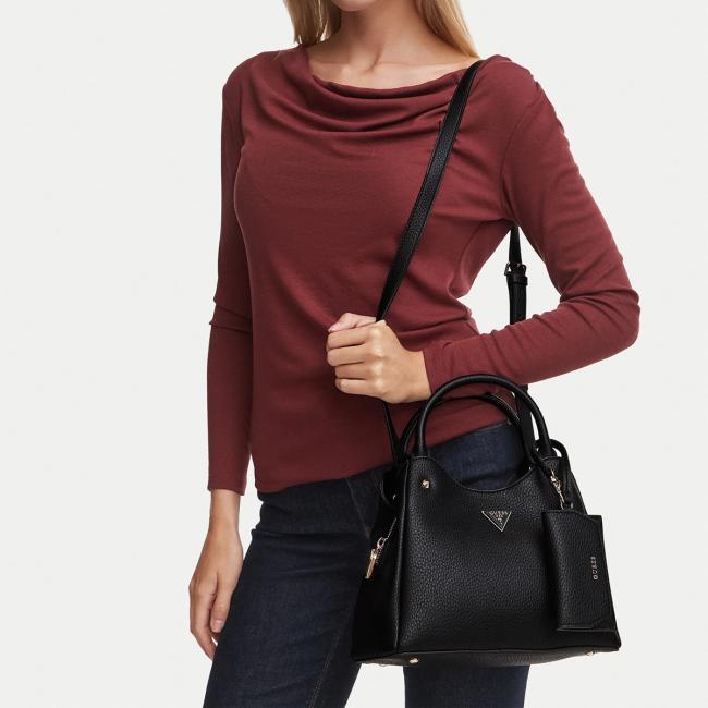 Guess Borsetta a mano Lorella Small Black - 2