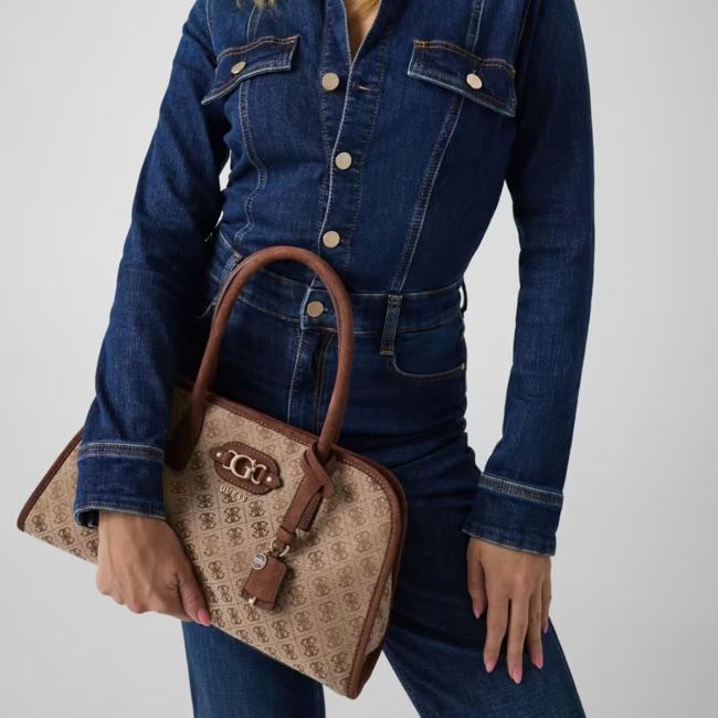 Guess Samantha bauletto Latte Logo Brown - HWJG2313060 LGW - 2