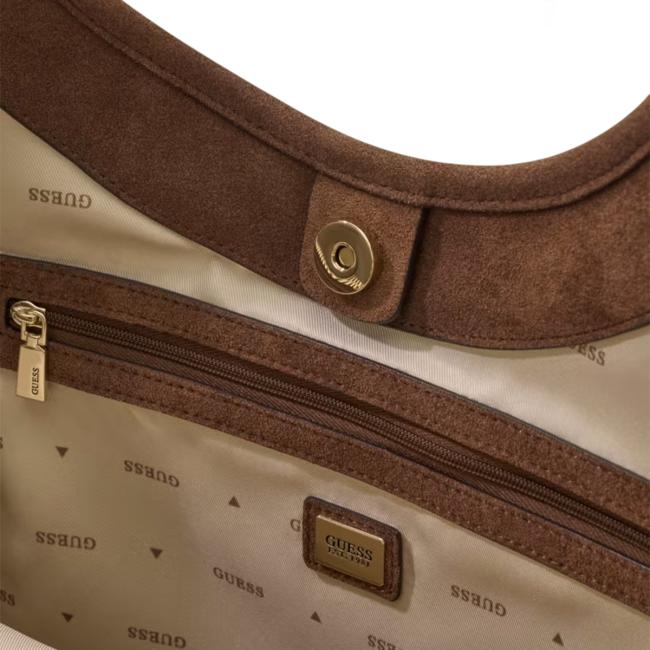 Guess Samantha tote bag Latte Logo Brown - HWJG2313230 LGW - 3